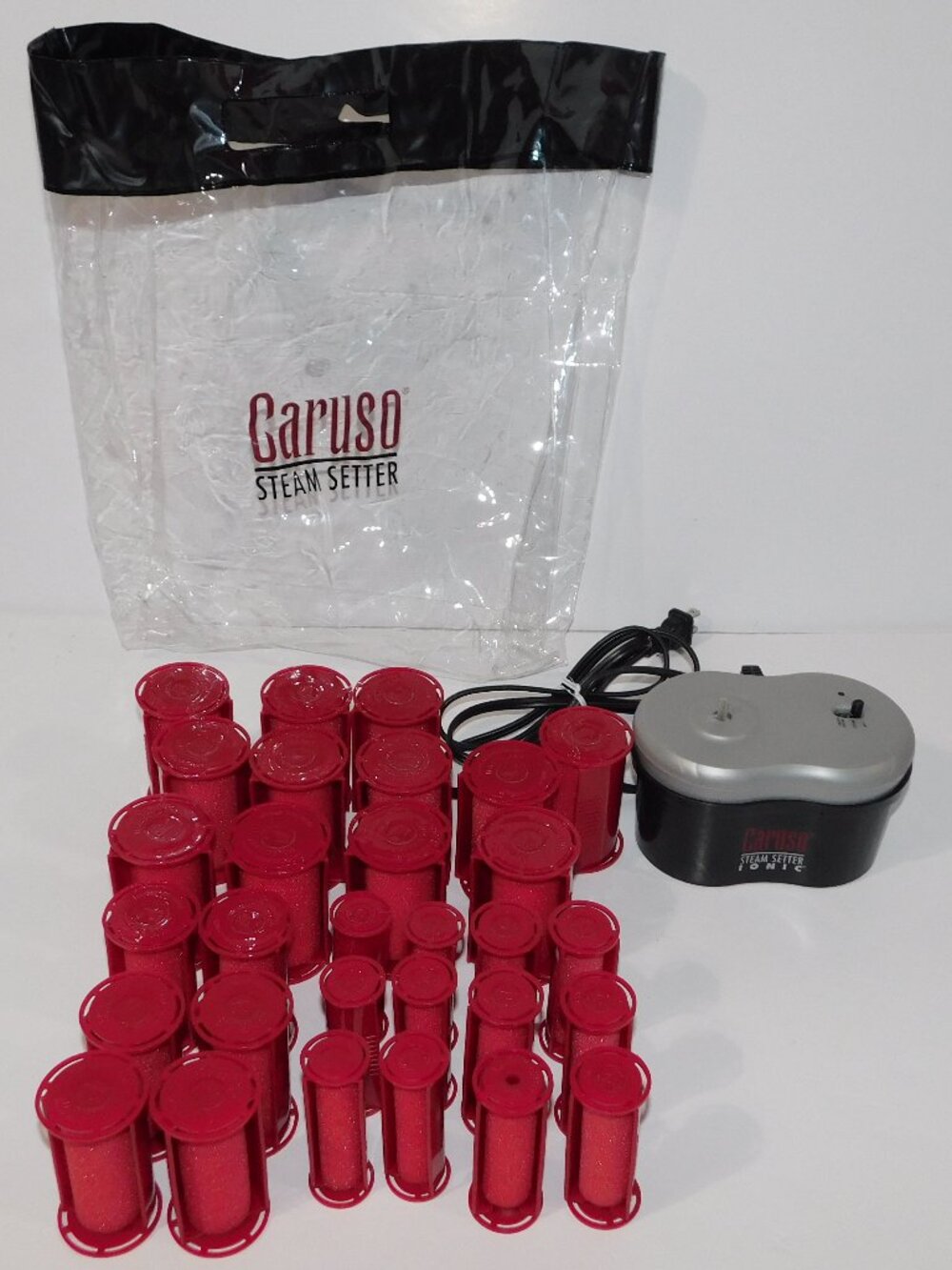 Caruso Ionic Molecular Steam Setter 30 Hair Rollers Model C97958 w Bag